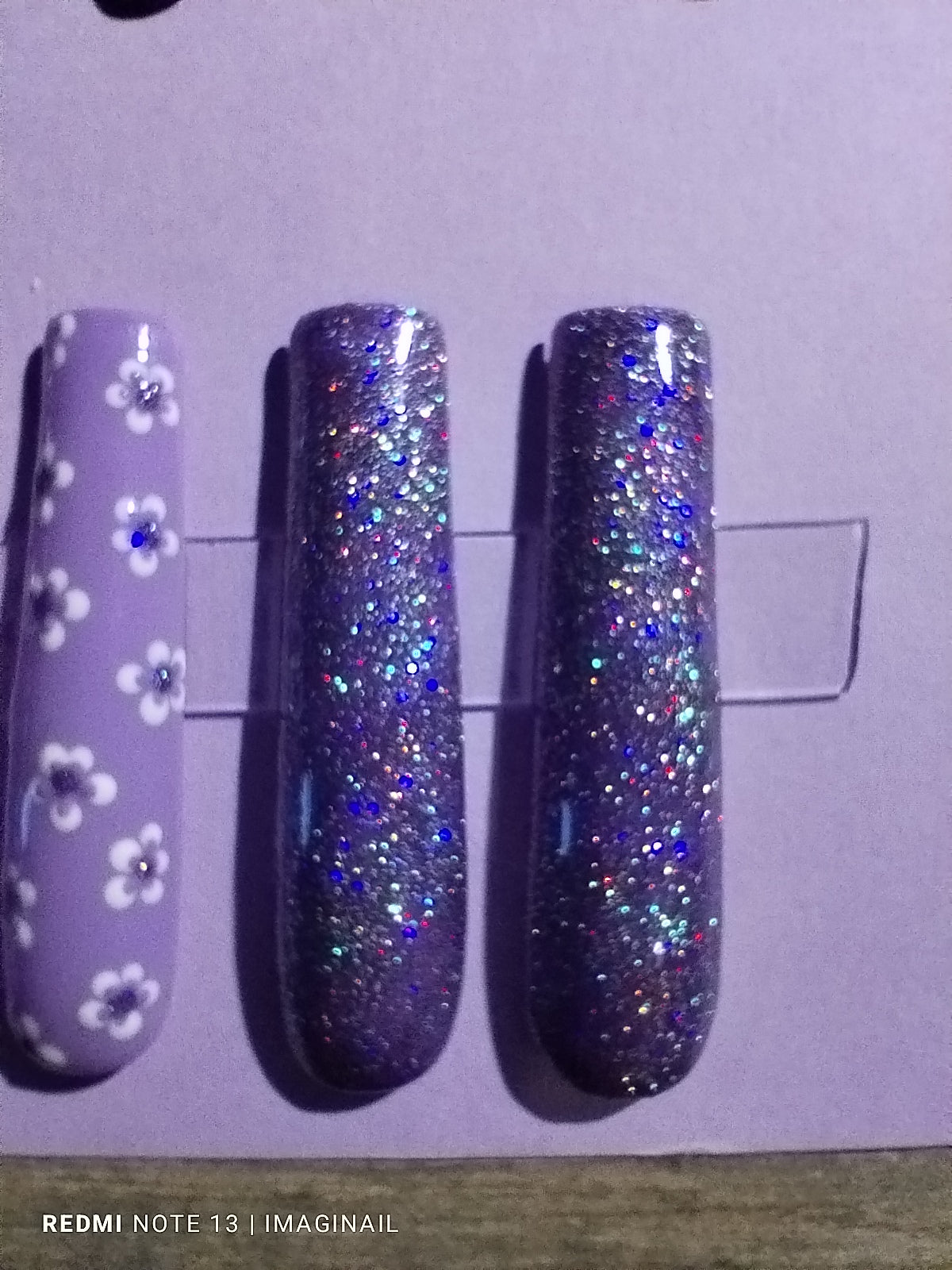 Lilac dream press on nails x-long