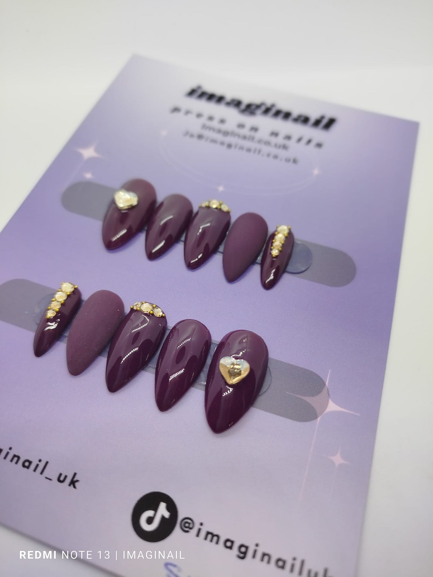 Deep Plum Bling set, Size S
