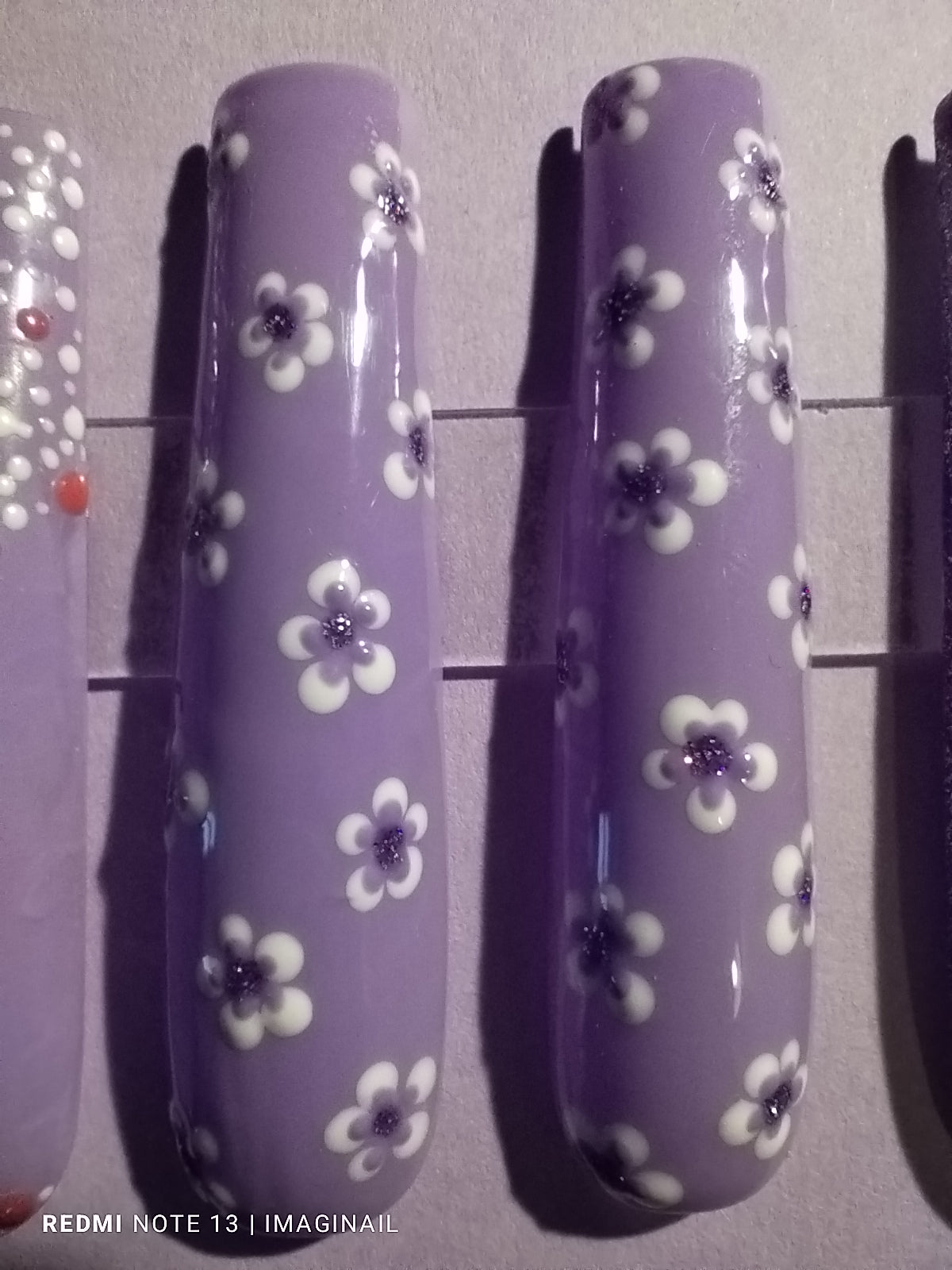 Lilac dream press on nails x-long